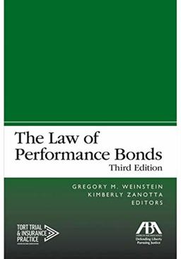 LAW OF PERFORMANCE BONDS  9781641052931 Front Cover