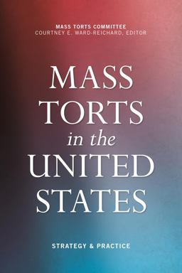 Mass Torts in the United States  9781641056656 Front Cover