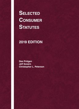 Selected Consumer Statutes 2019