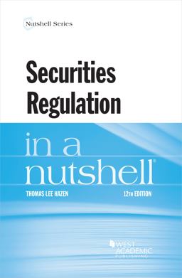 SECURITIES REGULATION IN A NUTSHELL  9781642423983 Front Cover