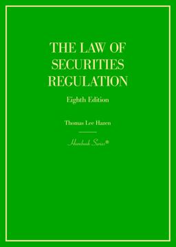 LAW OF SECURITIES REGULATION  9781642424096 Front Cover