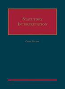 Statutory Interpretation  9781642426717 Front Cover