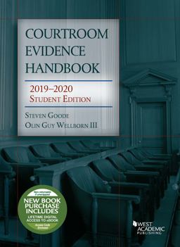 Courtroom Evidence Handbook, 2019-2020 Student Edition  9781642427738 Front Cover
