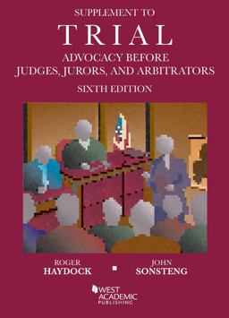 TRIAL ADVOCACY BEFORE JUDGES...-SUPP.  9781642428582 Front Cover