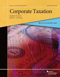 Black Letter Outline on Corporate Taxation 9th 9781642428933 Front Cover