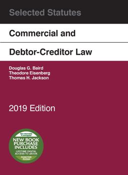 Commercial and Debtor-Creditor Law Selected Statutes, 2019 Edition 2019th 9781642429138 Front Cover
