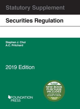 SECURITIES REG.-STAT.SUPP.2019-W/ACCESS  9781642429183 Front Cover