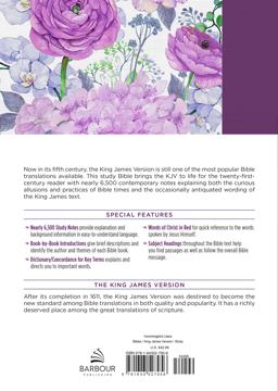 KJV Study Bible, Large Print [Hummingbird Lilacs]