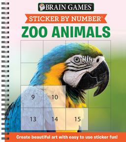 Sticker by Number Zoo Animals Sticker by Number Zoo Animals