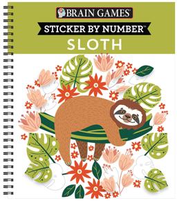 Brain Games Sticker by Number Sloth Brain Games Sticker by Number Sloth