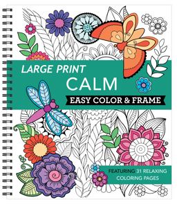 Large Print Easy Color & Frame - Calm