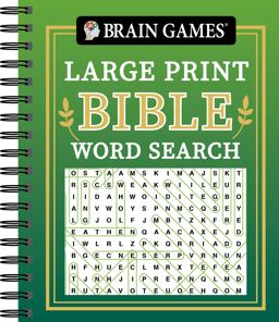 Brain Games - Large Print Bible Word Search