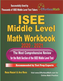 ISEE Middle Level Math Workbook 2020 - 2021