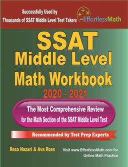 SSAT Middle Level Math Workbook 2020 - 2021