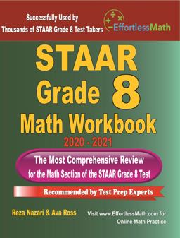 STAAR Grade 8 Math Workbook 2020 - 2021