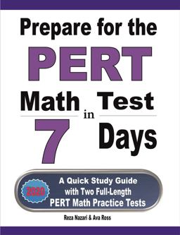 Prepare for the PERT Math Test in 7 Days