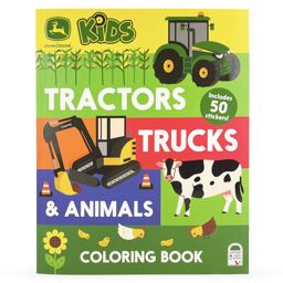 John Deere Kids Tractors, Trucks and Animals Coloring Book