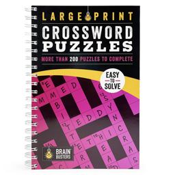 Large Print Crossword Puzzles Pink