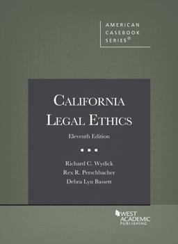 California Legal Ethics 11th 9781647082611 Front Cover