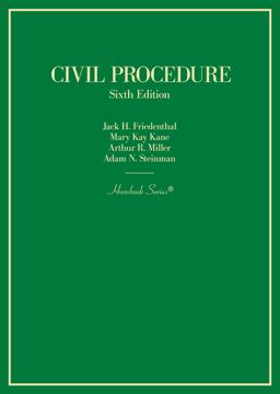 L   CIVIL PROCEDURE:HORNBOOK  9781647082697 Front Cover