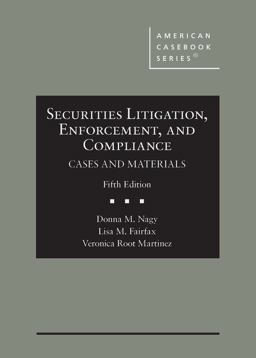     SECURITIES LITIGATION+ENFORCE.,CS+M  9781647083571 Front Cover