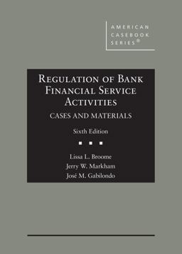     REGULATION OF BANK FINANCIAL SERVIC  9781647084394 Front Cover