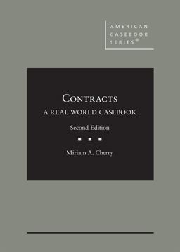 Contracts A Real World Casebook 2nd 9781647084585 Front Cover