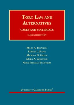     TORT LAW+ALTERNATIVES:CS.+MTRLS.  9781647084899 Front Cover