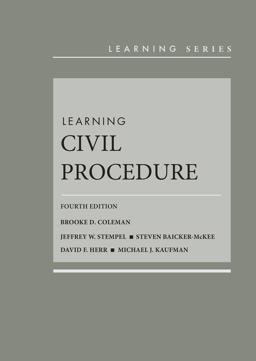     LEARNING CIVIL PROCEDURE-W/ACCESS  9781647084981 Front Cover