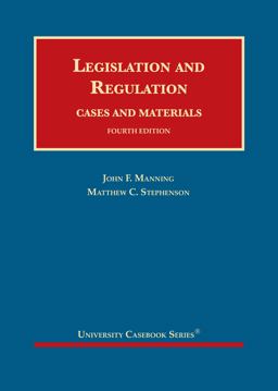     LEGISLATION+REGULATION  9781647085438 Front Cover