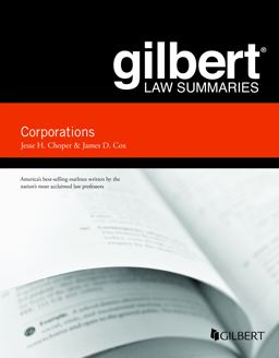     GILBERT LAW SUMMARIES:CORPORATIONS  9781647087593 Front Cover
