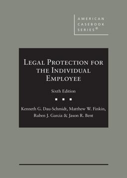 Legal Protection for the Individual Employee 6th 9781647087937 Front Cover