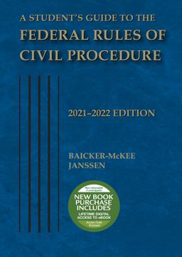 Student's Guide to the Federal Rules of Civil Procedure, 2021-2022 2021st 9781647088491 Front Cover