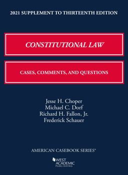     CONSTITUTIONAL LAW-21 SUPP.  9781647088880 Front Cover