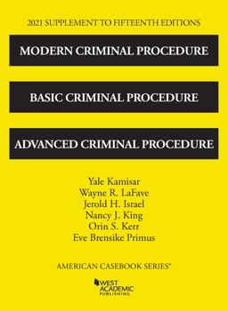     CRIMINAL PROCEDURE-2021 SUPPLEMENT  9781647088965 Front Cover