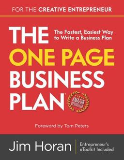 The One Page Business Plan for the Creative Entrepreneur