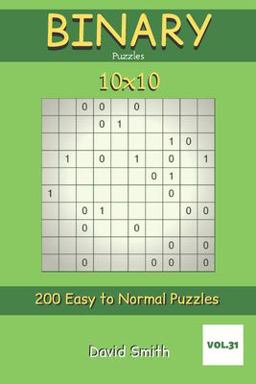 Binary Puzzles - 200 Easy to Normal Puzzles 10x10 Vol. 31