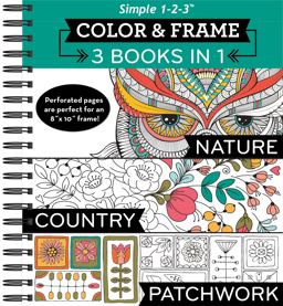 Color and Frame 3 in 1: Country, Nature, Patchwork Color and Frame 3 in 1: Country, Nature, Patchwork