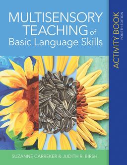 Multisensory Teaching of Basic Language Skills Activity Book:  9781681253084 Front Cover