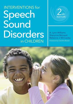 Interventions for Speech Sound Disorders in Children 2nd 9781681253589 Front Cover