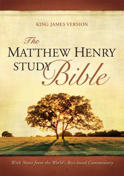 The Matthew Henry Study Bible Black Bonded