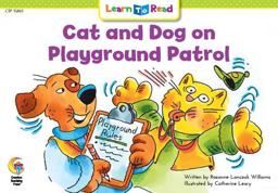 Cat and Dog on Playground Patrol Cat and Dog on Playground Patrol