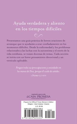 Oraciones para Los Momentos Difíciles, Edición para Mujeres