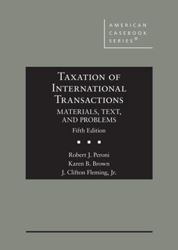 TAXATION OF INTERNATL.TRANSACTIONS  9781683281047 Front Cover