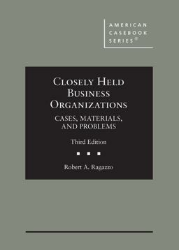 CLOSELY HELD BUSINESS ORGANIZATIONS  9781683281818 Front Cover
