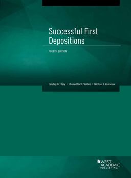 Successful First Depositions 4th 9781683282341 Front Cover