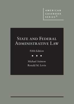 STATE+FEDERAL ADMINISTRATIVE LAW  9781683285830 Front Cover