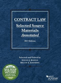 Contract Law, Selected Source Materials Annotated,