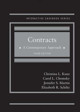 Contracts A Contemporary Approach 3rd 9781683288152 Front Cover
