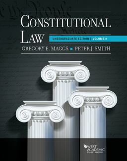 Constitutional Law Undergraduate Edition, Volume 2  9781683289050 Front Cover